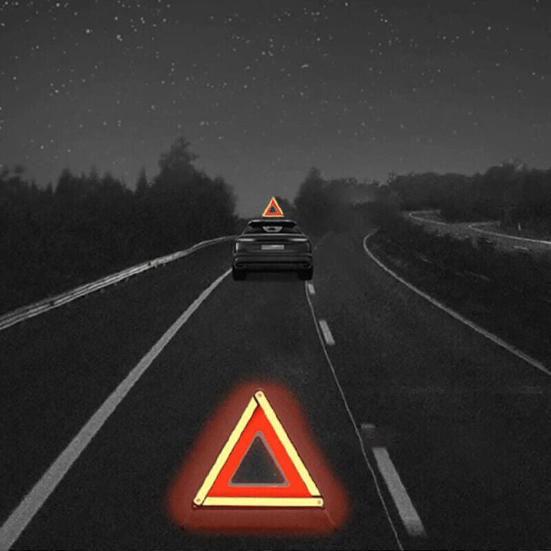 Car Warning Triangle Reflective Emergency Breakdown & High Visibility Vest