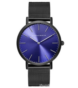 Japan Quartz Movement High Quality 36mm Hannah Martin Women Stainless Steel Mesh Rose Gold Waterproof Ladies Watch