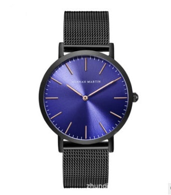 Japan Quartz Movement High Quality 36mm Hannah Martin Women Stainless Steel Mesh Rose Gold Waterproof Ladies Watch