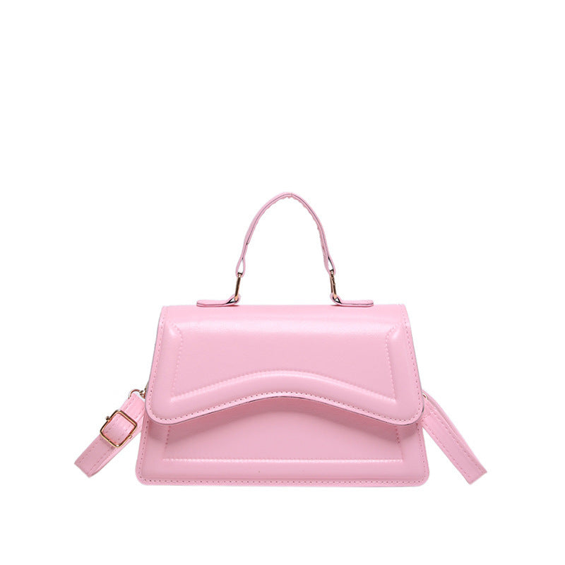Colorful Shoulder Messenger Bag Stylish Good Texture Solid Color Women's