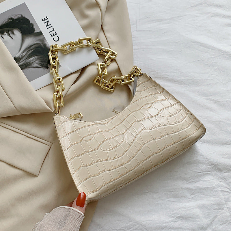 Underarm Bag Texture Chain Women's One-shoulder