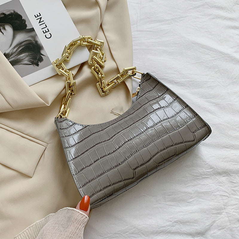 Underarm Bag Texture Chain Women's One-shoulder