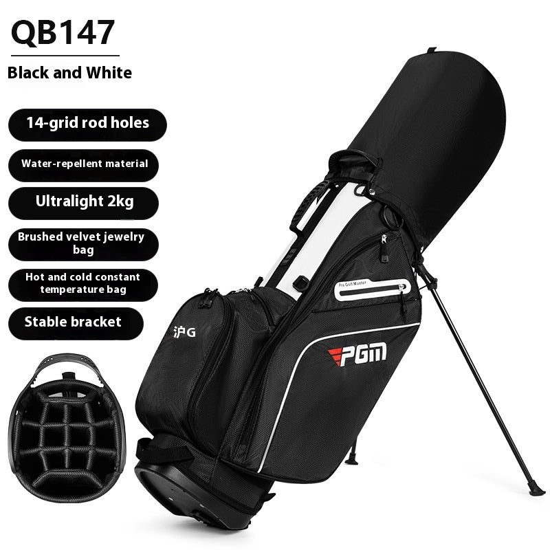Golf Bag Bracket Insertion Pole Backpack Ball Bag