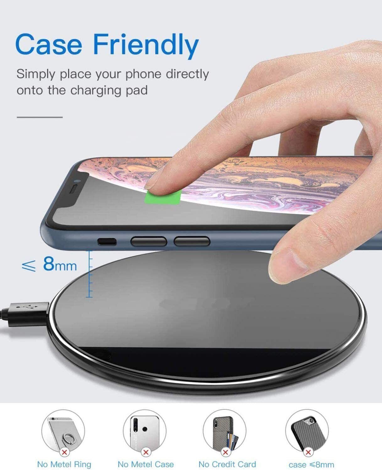 30W Super Fast Wireless Charger Stand Charging For All Phones
