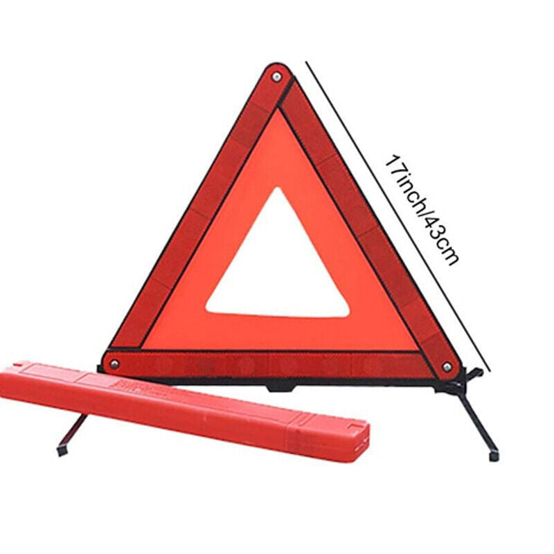 Car Warning Triangle Reflective Emergency Breakdown & High Visibility Vest
