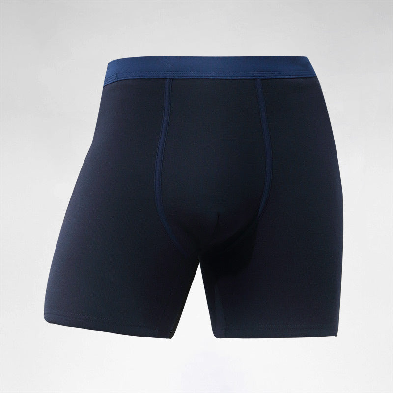 Fleece-lined Thickend Anti-wear Leg Lengthened Autumn And Winter Middle-aged And Elderly Boxers