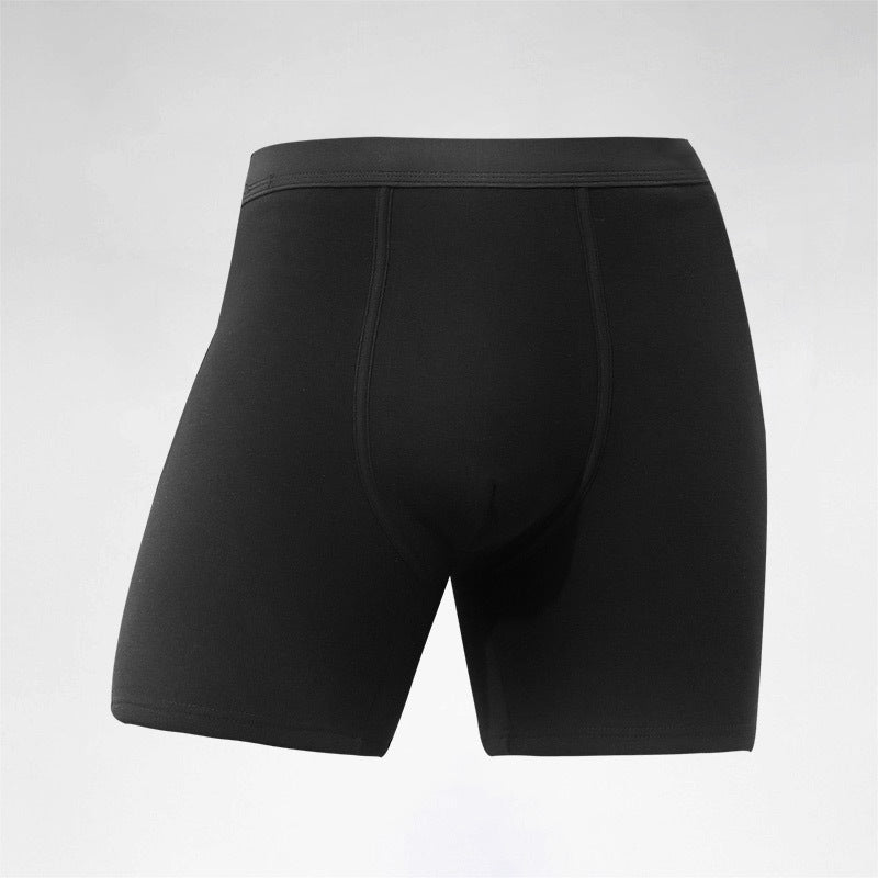 Fleece-lined Thickend Anti-wear Leg Lengthened Autumn And Winter Middle-aged And Elderly Boxers