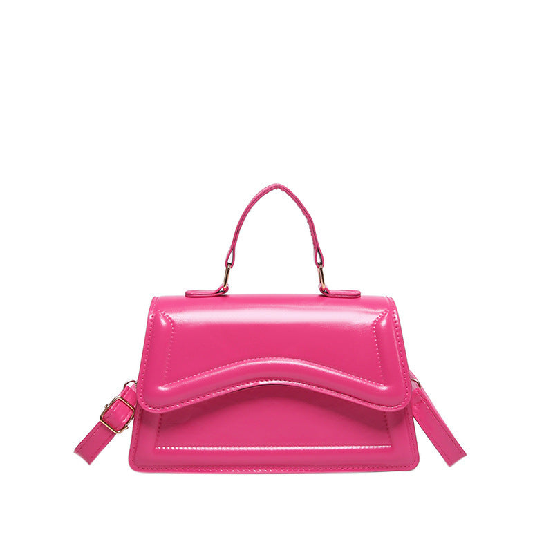 Colorful Shoulder Messenger Bag Stylish Good Texture Solid Color Women's