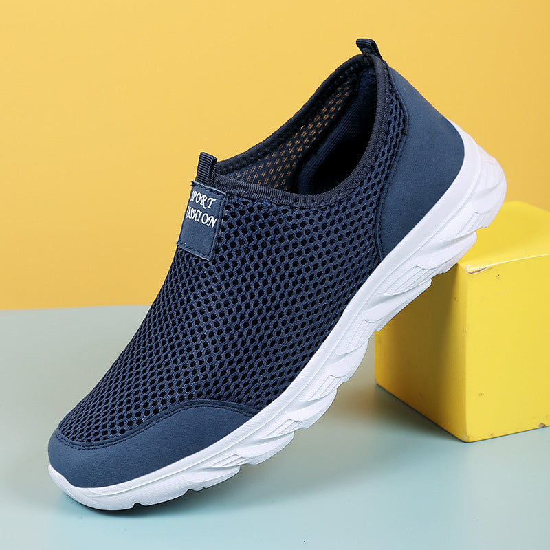 Large Size Casual Shoes Mesh Surface Low-top Sneaker
