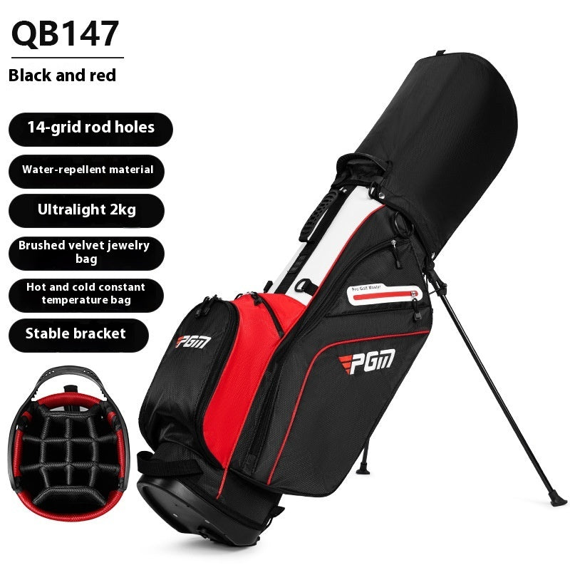 Golf Bag Bracket Insertion Pole Backpack Ball Bag