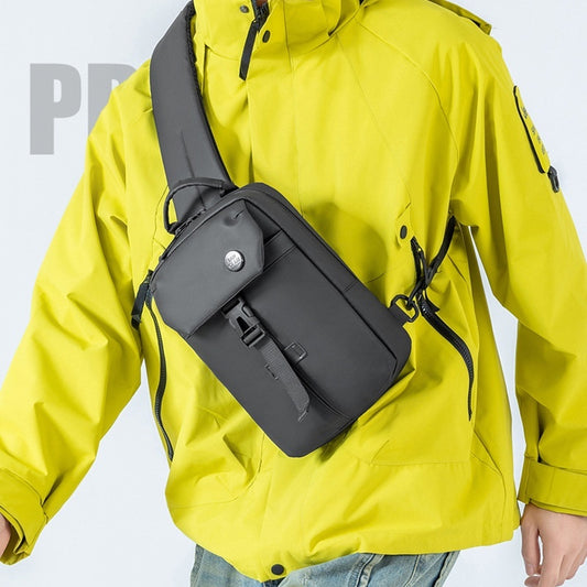 Men's Casual Backpack Large Capacity Shoulder Trendy Simple Design Practical Slanted Chest Bag