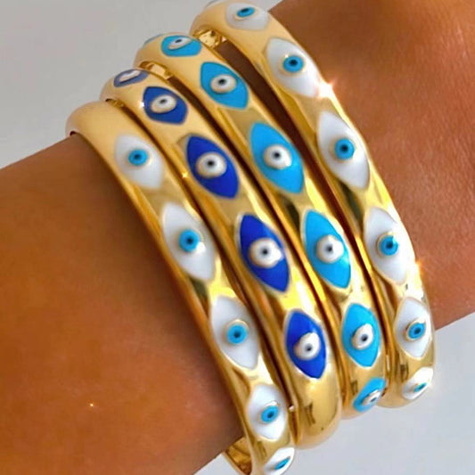 INS Style Fashion Retro Titanium Steel Open-ended Bracelet