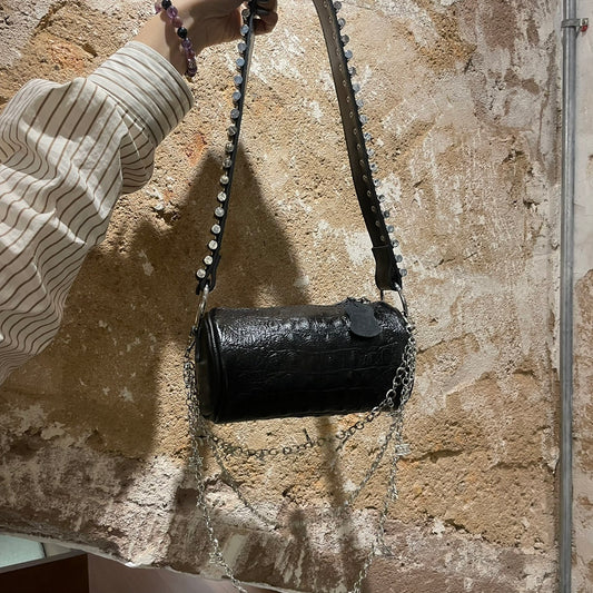 Retro Bullet Shoulder Underarm Crossbody Bag